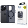 3MK Smoke Case Mag&Stand dėklas Apple iPhone 16 Pro Max, polikarbonatas, juodas