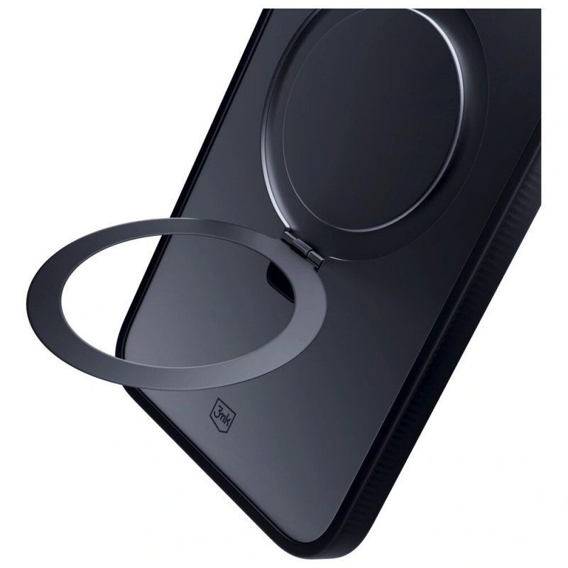 3MK Smoke Case Mag&Stand dėklas Apple iPhone 16 Pro Max, polikarbonatas, juodas