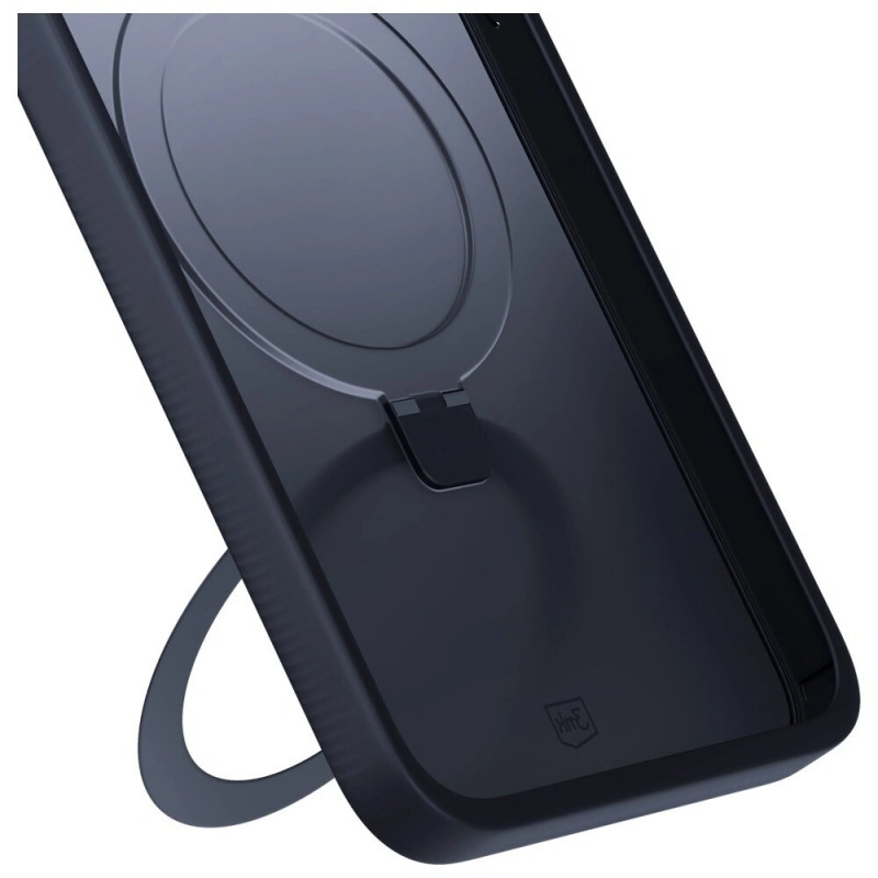 3MK Smoke Case Mag&Stand dėklas Apple iPhone 16 Pro Max, polikarbonatas, juodas