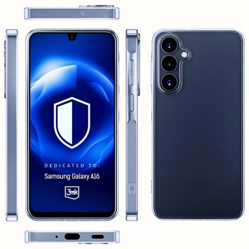 3MK Clear Case, skirta Samsung Galaxy A16, permatomas