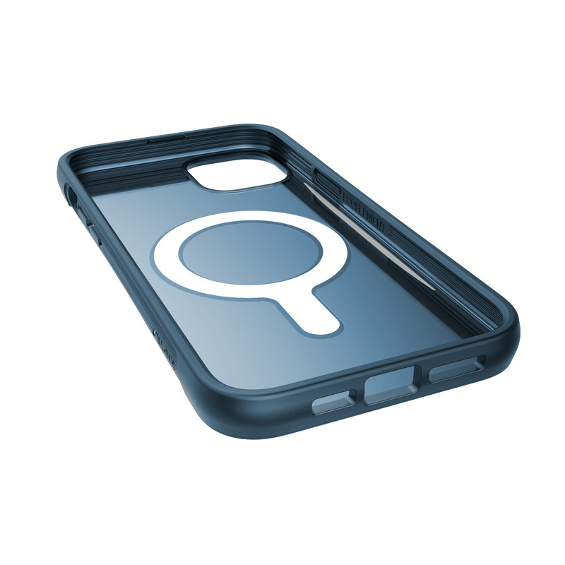 X-Doria Raptic Clutch MagSafe dėklas, skirtas Apple iPhone 14 Plus / 15 Plus, Marine Blue