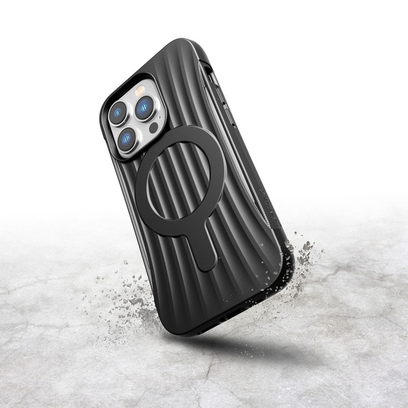 X-Doria Raptic Clutch MagSafe dėklas, skirtas Apple iPhone 14 Pro, juodas