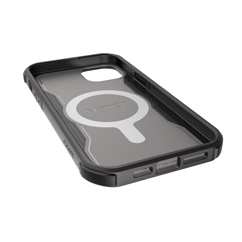 X-Doria Raptic Fort MagSafe dėklas, skirtas Apple iPhone 14 Plus / 15 Plus, juodas