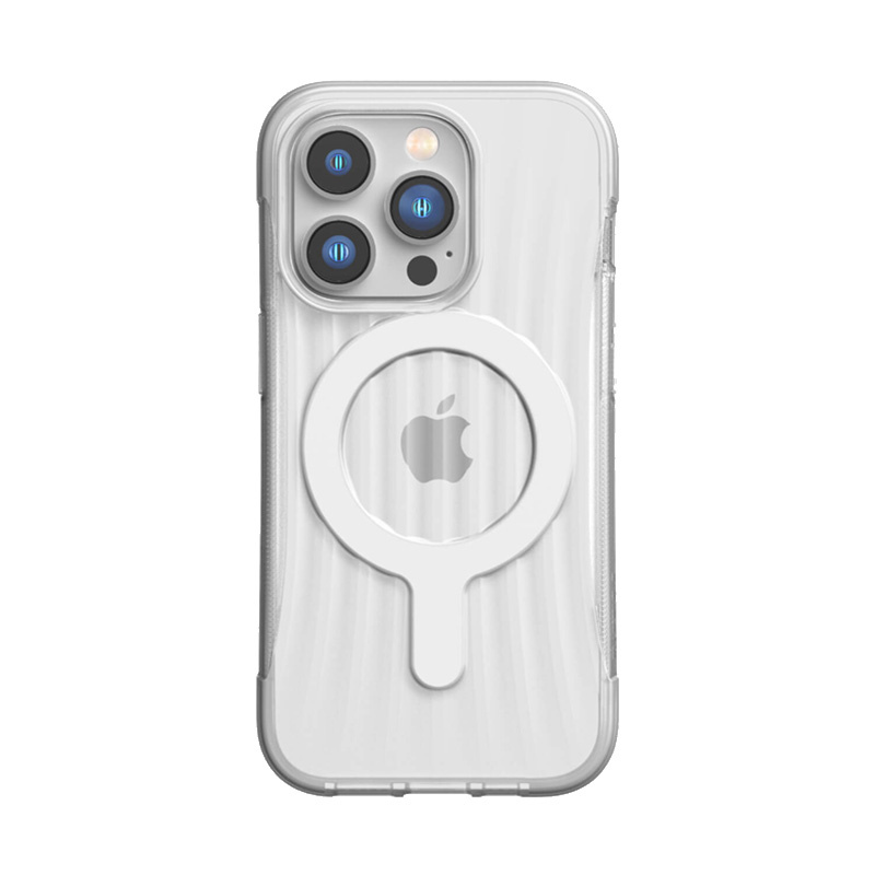 X-Doria Raptic Clutch MagSafe dėklas, skirtas Apple iPhone 14 Pro, permatomas