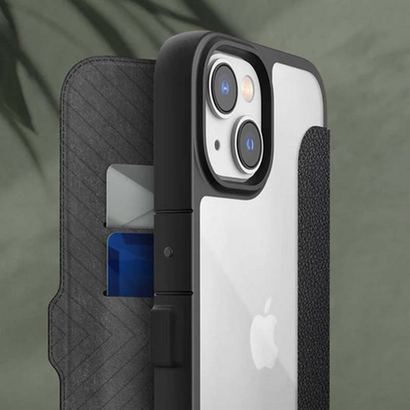 X-Doria Raptic Urban Folio dėklas, skirtas Apple iPhone 14 Plus / 15 Plus, juodas