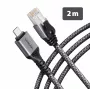 Goobay AXAGON ADE-CM20 USB-C gigabitinio eterneto adapteris su integruotu 2 m CAT6 kabeliu, RJ-45