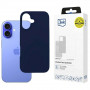 3MK Silicone Case, skirta Apple iPhone 16 Plus, tamsiai mėlyna