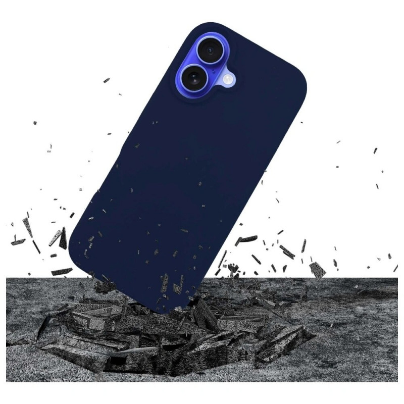 3MK Silicone Case, skirta Apple iPhone 16 Plus, tamsiai mėlyna