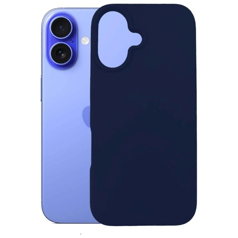 3MK Silicone Case, skirta Apple iPhone 16 Plus, tamsiai mėlyna