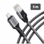 Goobay AXAGON ADE-CM50 USB-C Gigabit Ethernet adapteris su integruotu 5 m CAT6 kabeliu, RJ-45