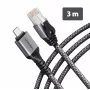Goobay AXAGON ADE-CM30 USB-C Gigabit Ethernet adapteris su integruotu 3 m CAT6 kabeliu, RJ-45