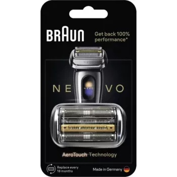 Braun NEVO-S skustuvo galvutės keitimo kombinuotas rinkinys, sidabrinis, 921824