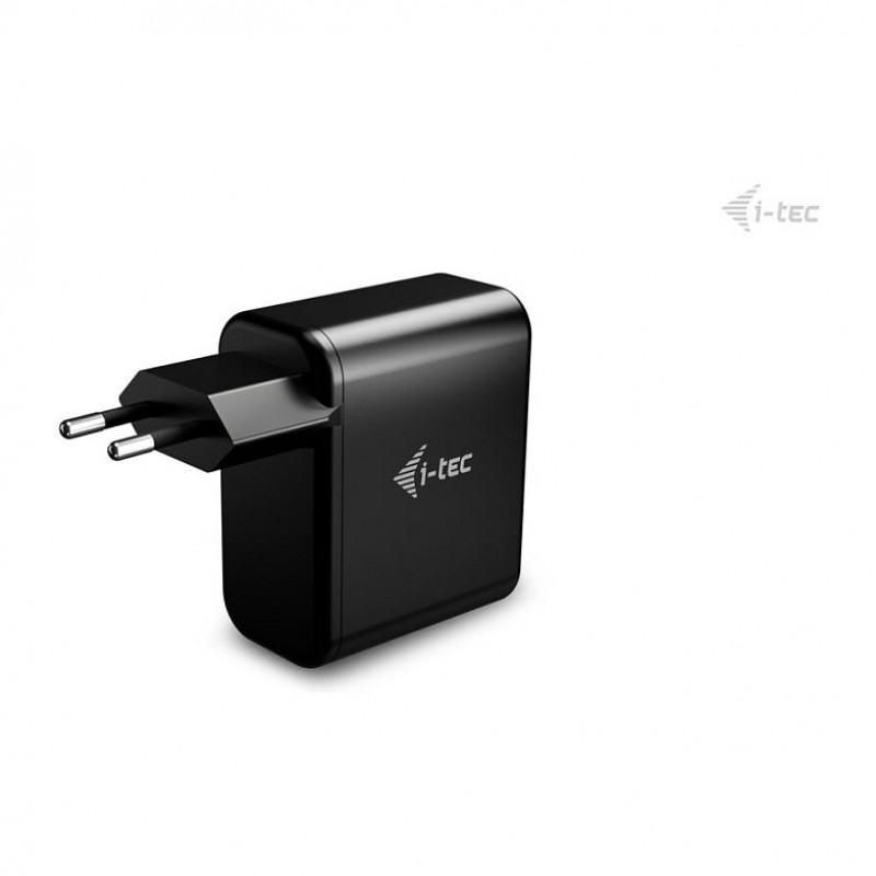 i-tec 100 W USB-C GaN įkroviklis, PD 3.0, 1x USB-C, juodas