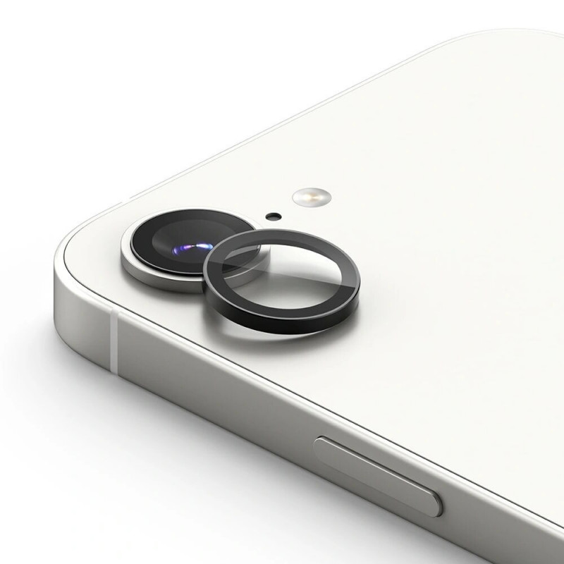 Ringke fotoaparato rėmelio apsauga, skirta Apple iPhone 17e / 16e, juoda (2 vnt.)