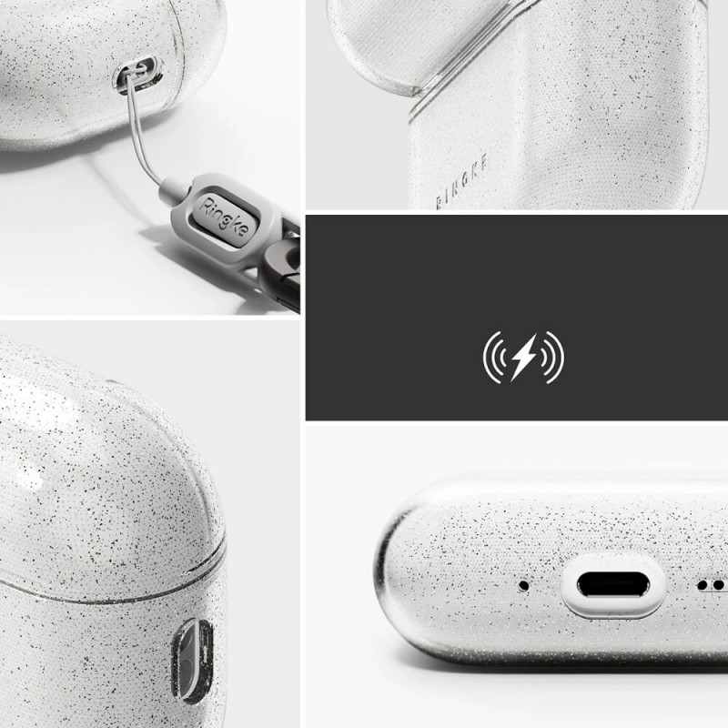 Ringke Air dėklas Apple AirPods Pro 3, blizgus permatomas