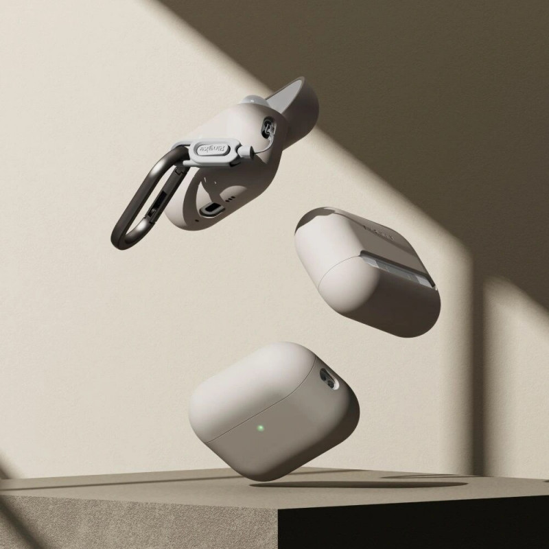 Ringke silikoninis Apple AirPods Pro 3 dėklas, Stone (Beige)