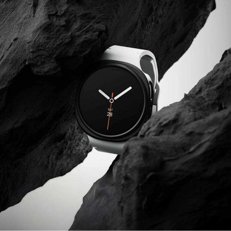 Ringke Slim RGK11818 dėklas, skirtas Samsung Galaxy Watch 8 / 9 40 mm, permatomas ir matinis juodas (2 vnt.)