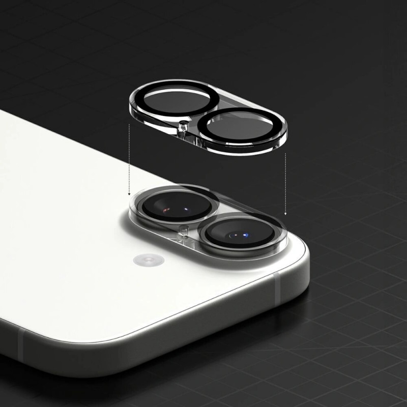Ringke Camera Full Cover, skirta Apple iPhone 17, juoda (2 vnt.)