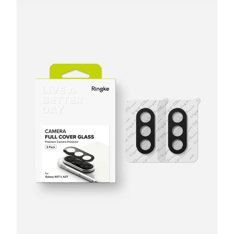 Ringke viso fotoaparato dangtelis, skirtas Samsung Galaxy A37 / A57 5G, juodas (2 vnt.)
