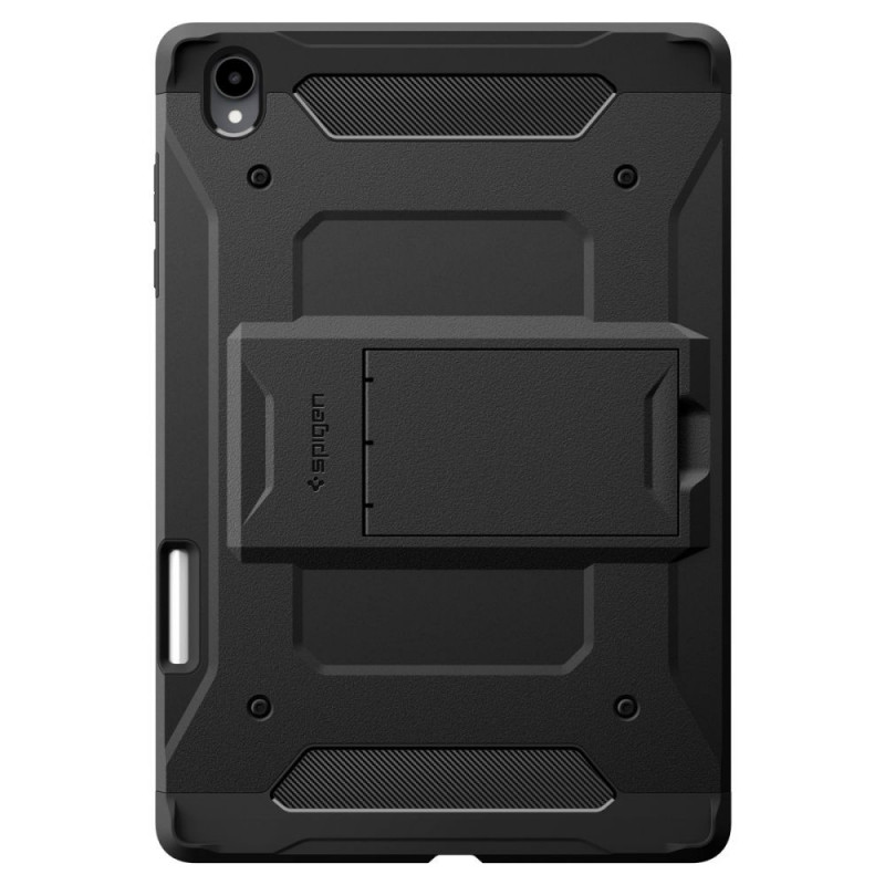 Spigen Tough Armor Pro ACS11827 planšetinio kompiuterio dėklas, skirtas Samsung Galaxy Tab S12+ 12.6 (X840 / X846b), juodas