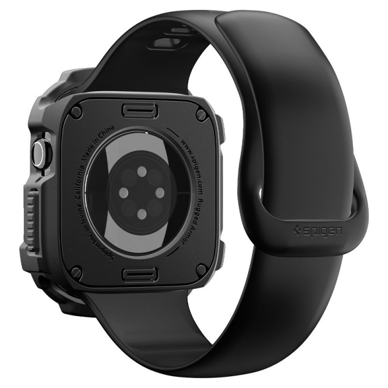 Spigen Rugged Armor ACS11886 dėklas, skirtas Apple Watch 12 46 mm, matinis juodas