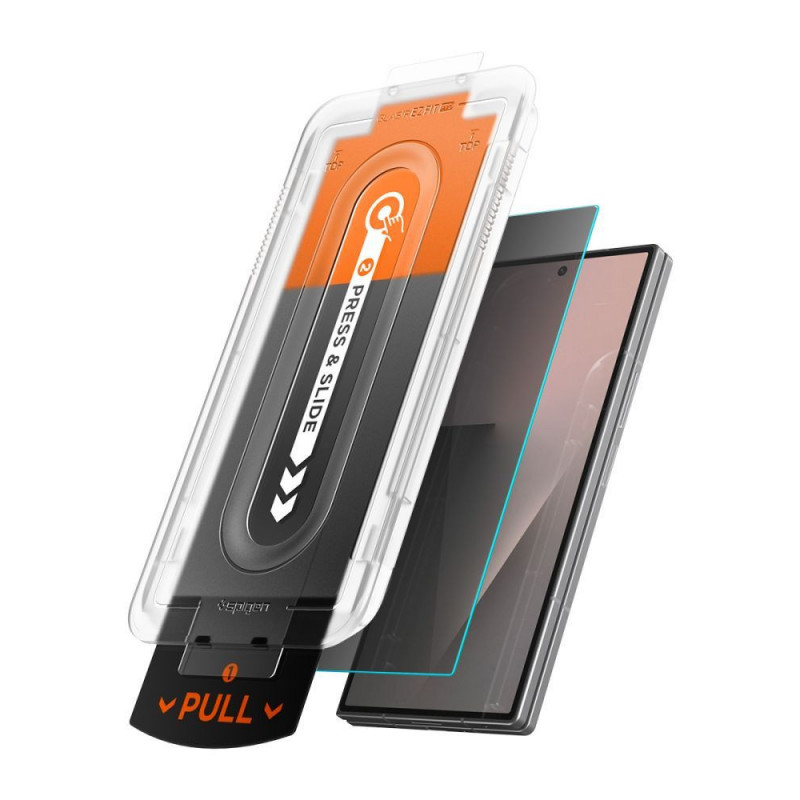 Spigen Glas.tR EZ Fit Pro AC privatumo ekrano apsauga, skirta Samsung Galaxy Z Fold 7 / 8 Ultra