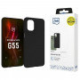 3mk Matt Case Motorola Moto G55 5G išmaniojo telefono dėklas, juodas