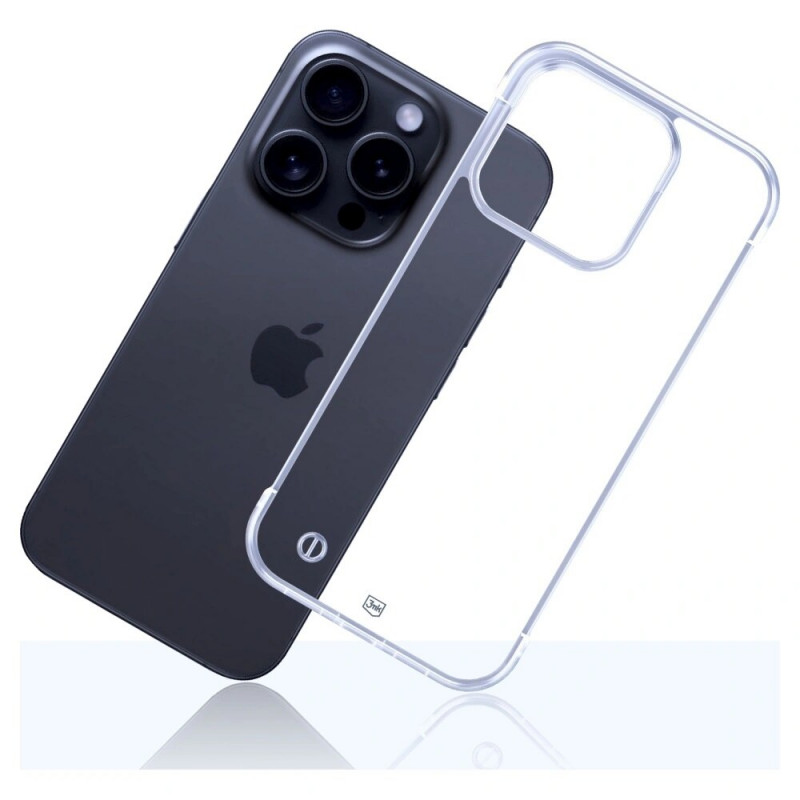 3mk Just20g Clear Case Apple iPhone 15 Pro Max išmaniojo telefono dėklas, permatomas