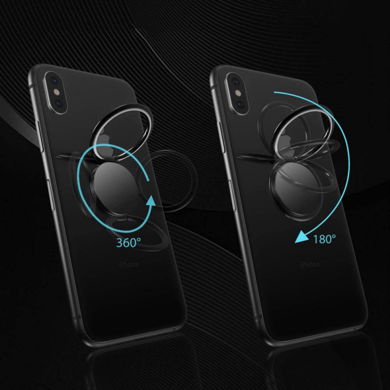 Tech-Protect magnetinis telefono žiedas, juodas