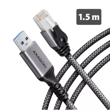 Goobay AXAGON ADE-AM15 USB-A į Gigabit Ethernet adapteris su integruotu 1,5 m CAT6 kabeliu