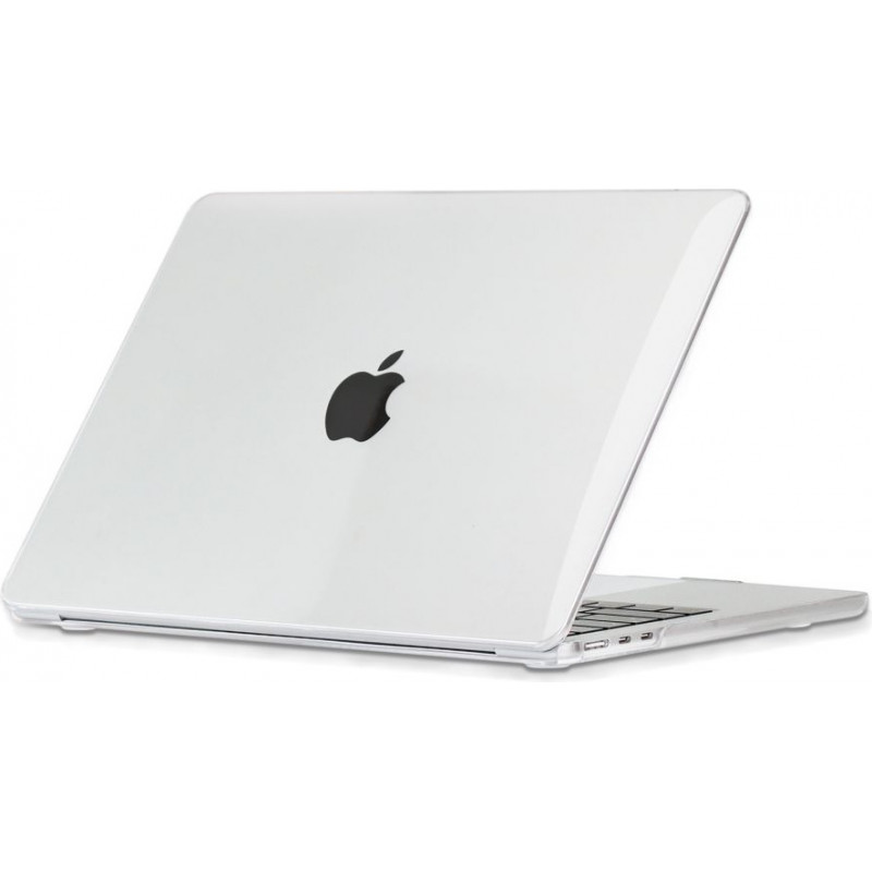 Tech-Protect SmartShell dėklas, skirtas Apple MacBook Air 13 2022-2024, skaidriai permatomas