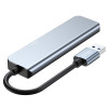 Tech-Protect V0-HUB 5in1 USB-A šakotuvas, pilkas