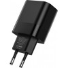 Tech-Protect C30W 2 prievadų sieninis įkroviklis, USB-C PD 30W ir USB-A QC 3.0, juodas
