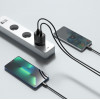 Tech-Protect C30W 2 prievadų sieninis įkroviklis, USB-C PD 30W ir USB-A QC 3.0, juodas