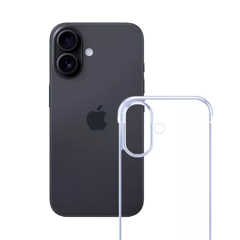 3mk Just20g Clear Case Apple iPhone 16 išmaniojo telefono dėklas, permatomas