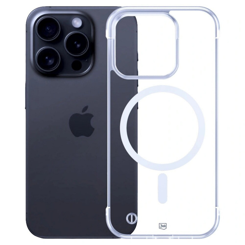 3mk Just20g MagCase Apple iPhone 14 Pro išmaniojo telefono dėklas, permatomas