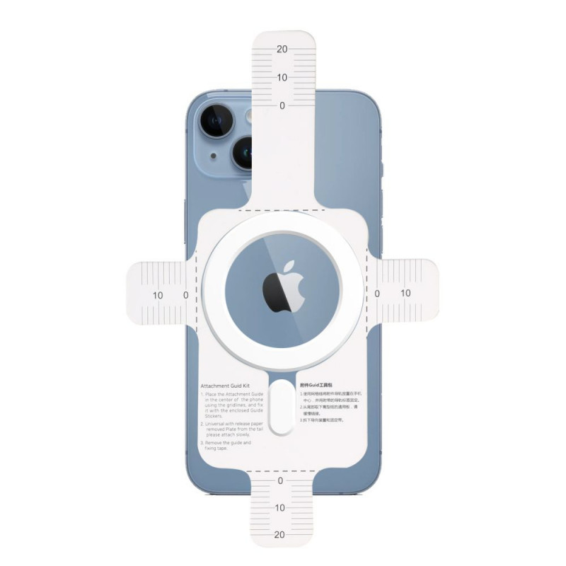 Tech-Protect Magmat MagSafe universalus magnetinis žiedas, baltas