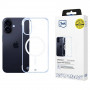 3mk Just20g MagCase Apple iPhone 16 išmaniojo telefono dėklas, permatomas