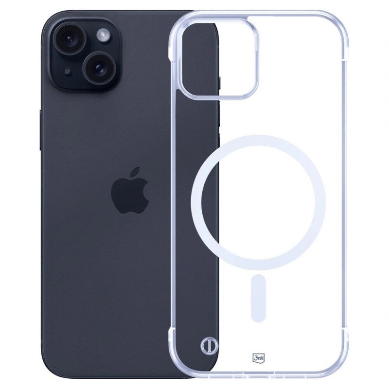 3mk Just20g MagCase Apple iPhone 15 Plus išmaniojo telefono dėklas, permatomas