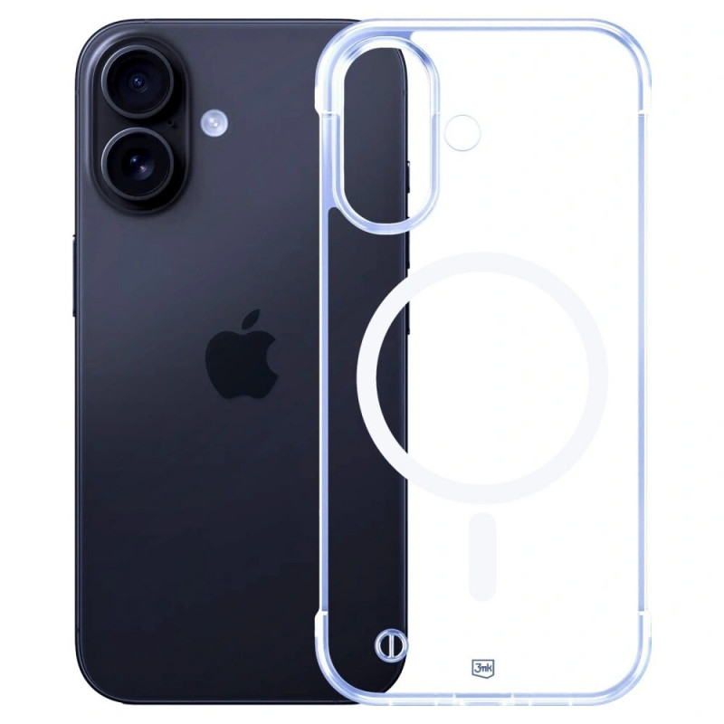 3mk Just20g MagCase Apple iPhone 16 Plus išmaniojo telefono dėklas, permatomas