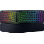 Razer Pro Type Ergo belaidė ergonomiška klaviatūra, skeltas išdėstymas, Bluetooth, USB-C, 5 makro klavišai, RGB