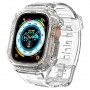 Spigen Rugged Armor Pro apyrankė su dėklu, skirta Apple Watch Ultra 49 mm, Crystal Clear