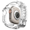 Spigen Rugged Armor Pro apyrankė su dėklu, skirta Apple Watch Ultra 49 mm, Crystal Clear