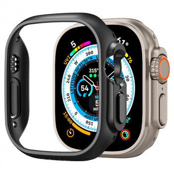 Spigen Thin Fit Apple Watch Ultra 1 / 2 / 3 49 mm dėklas, juodas