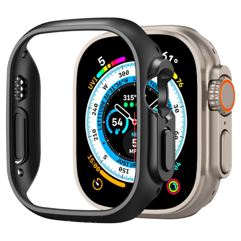 Spigen Thin Fit Apple Watch Ultra 1 / 2 / 3 49 mm dėklas, juodas