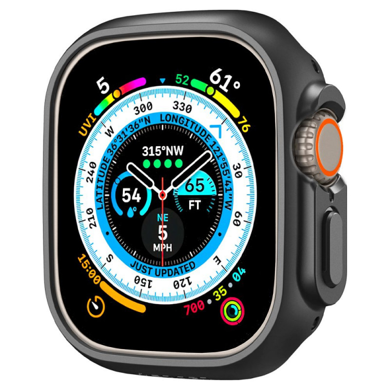 Spigen Thin Fit Apple Watch Ultra 1 / 2 / 3 49 mm dėklas, juodas