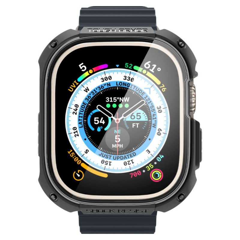 Spigen Tough Armor dėklas, skirtas Apple Watch Ultra 49 mm, juodas