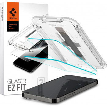 Spigen GLAS.tR EZ Fit grūdintas stiklas, skirtas Apple iPhone 14 Pro, permatomas (2 vnt.)