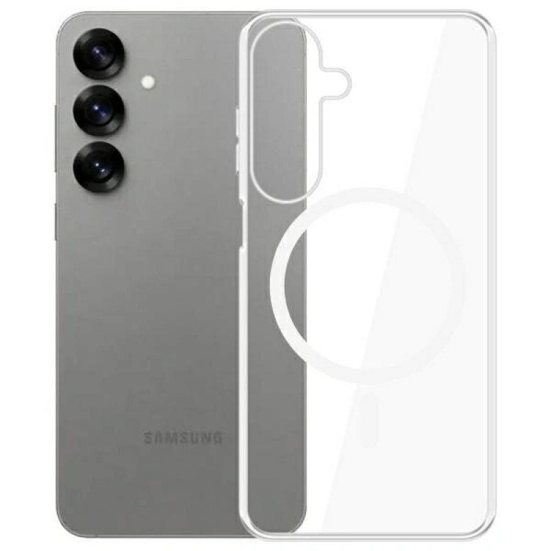 3MK Clear MagCase, skirta Samsung Galaxy S25+, MagSafe, permatomas