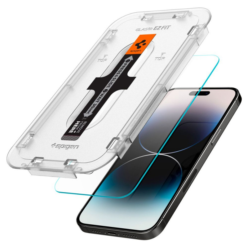 Spigen GLAS.tR EZ Fit grūdintas stiklas, skirtas Apple iPhone 14 Pro Max (2 vnt.)